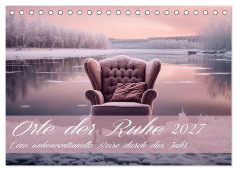 Orte der Ruhe (Tischkalender 2027 DIN A5 quer), CALVENDO Monatskalender