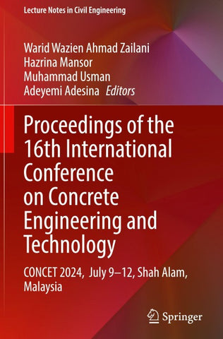 Proceedings of the 16th International Conference on Concrete Engineering and Technology