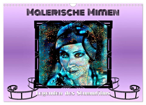 Malerische Mimen - Legenden des Stummfilms (Wandkalender 2027 DIN A3 quer), CALVENDO Monatskalender