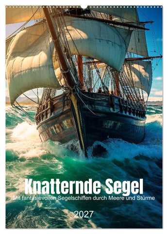 Knatternde Segel (Wandkalender 2027 DIN A2 hoch), CALVENDO Monatskalender