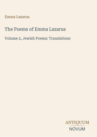 The Poems of Emma Lazarus