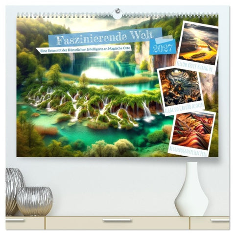Faszinierende Welt: Eine Reise mit der Künstlichen Intelligenz an Magische Orte (hochwertiger Premium Wandkalender 2027 DIN A2 quer), Kunstdruck in Hochglanz