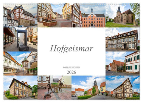 Hofgeismar Impressionen (Wandkalender 2026 DIN A2 quer), CALVENDO Monatskalender