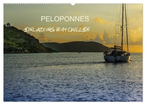 Peloponnes - Einladung zum Chillen (Wandkalender 2027 DIN A2 quer), CALVENDO Monatskalender