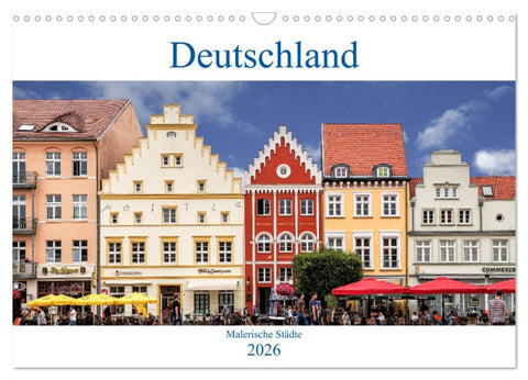 Deutschland - Malerische Städte (Wandkalender 2026 DIN A3 quer), CALVENDO Monatskalender