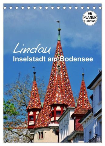 Lindau - Inselstadt am Bodensee (Tischkalender 2027 DIN A5 hoch), CALVENDO Monatskalender