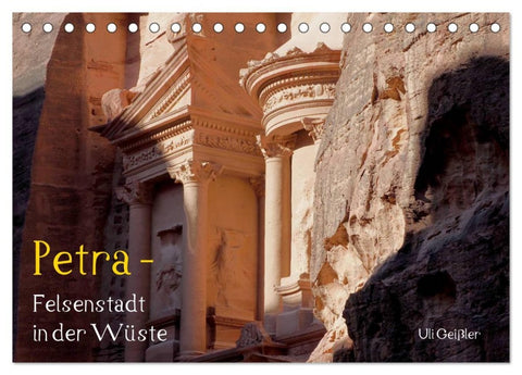 Petra - Felsenstadt in der Wüste (Tischkalender 2026 DIN A5 quer), CALVENDO Monatskalender