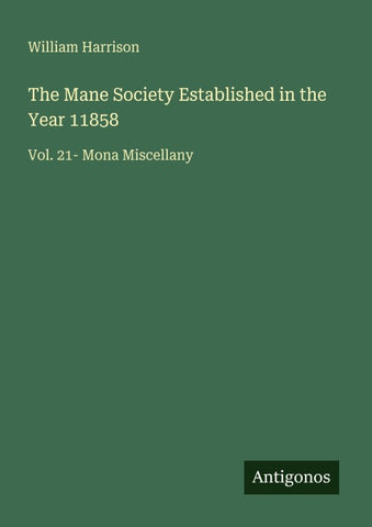 The Mane Society Established in the Year 11858