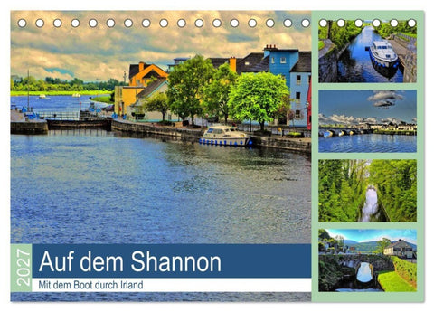 Auf dem Shannon - Mit dem Boot durch Irland (Tischkalender 2027 DIN A5 quer), CALVENDO Monatskalender