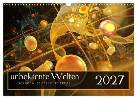 unbekannte Welten (Wandkalender 2027 DIN A3 quer), CALVENDO Monatskalender