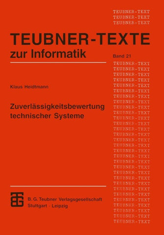 Zuverlässigkeitsbewertung technischer Systeme