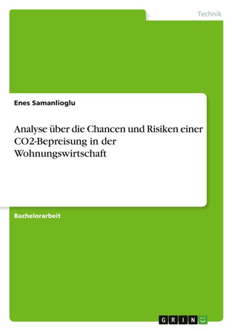 Analyse über die Chancen und Risiken einer CO2-Bepreisung in der Wohnungswirtschaft