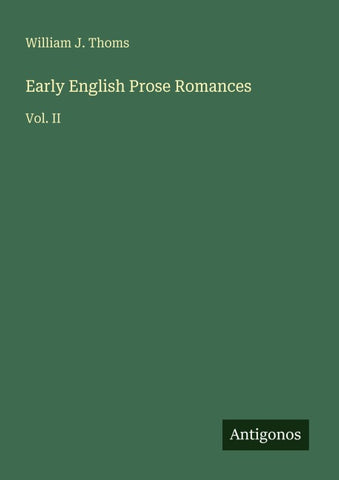 Early English Prose Romances