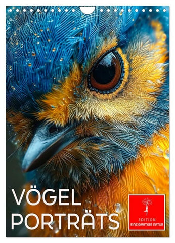 Vögel Porträts (Wandkalender 2027 DIN A4 hoch), CALVENDO Monatskalender
