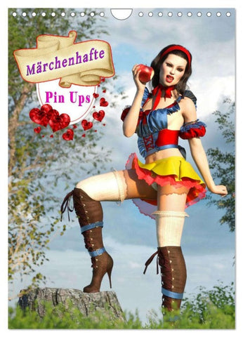 Märchenhafte Pin Ups (Wandkalender 2026 DIN A4 hoch), CALVENDO Monatskalender