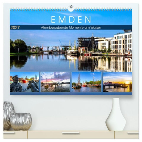 EMDEN Atemberaubende Momente am Wasser (hochwertiger Premium Wandkalender 2027 DIN A2 quer), Kunstdruck in Hochglanz