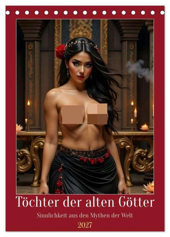 Töchter der alten Götter (Tischkalender 2027 DIN A5 hoch), CALVENDO Monatskalender