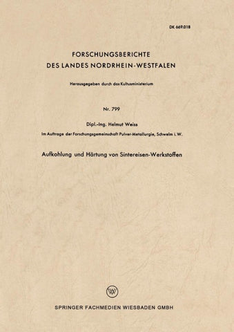 Aufkohlung und Härtung von Sintereisen-Werkstoffen