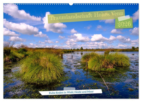 Traumlandschaft Hohes Venn (Wandkalender 2026 DIN A2 quer), CALVENDO Monatskalender