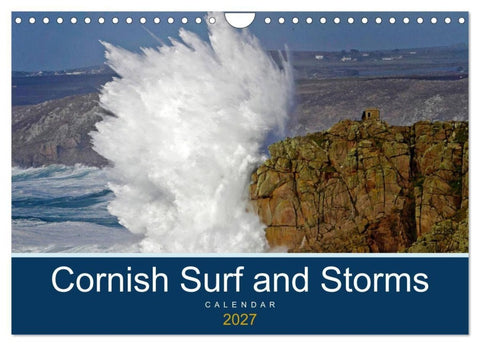 Cornish Surf and Storms (Wall Calendar 2027 DIN A4 landscape), CALVENDO 12 Month Wall Calendar