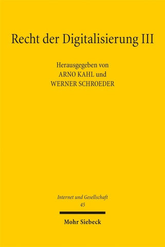 Recht der Digitalisierung III