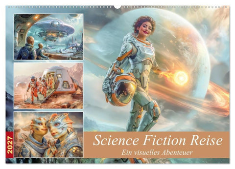 Science Fiction Reise - Ein visuelles Abenteuer (Wandkalender 2027 DIN A2 quer), CALVENDO Monatskalender