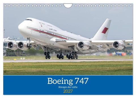 Boeing 747 Kalender (Wandkalender 2027 DIN A4 quer), CALVENDO Monatskalender