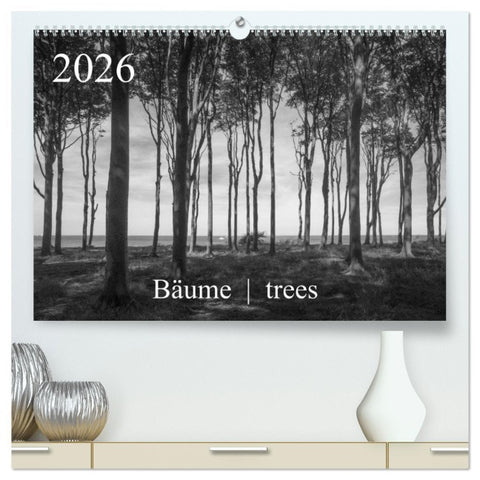 Bäume trees 2026 (hochwertiger Premium Wandkalender 2026 DIN A2 quer), Kunstdruck in Hochglanz