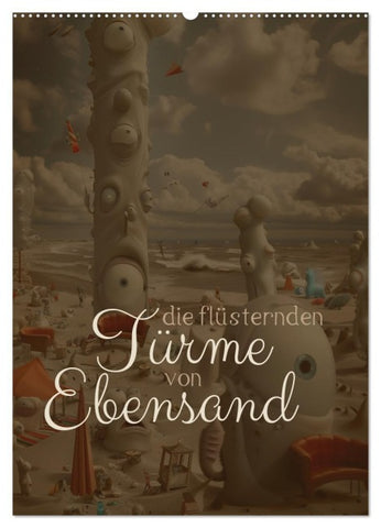 Die Flüsternden Türme von Ebensand (Wandkalender 2026 DIN A2 hoch), CALVENDO Monatskalender