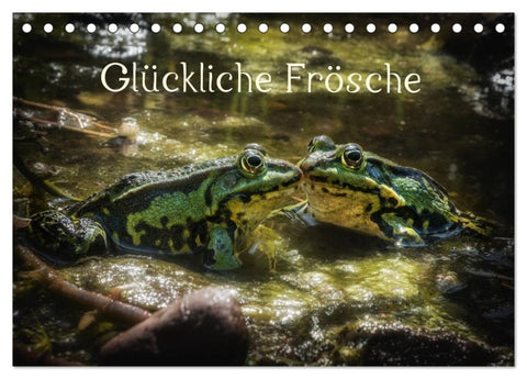 Glückliche Frösche (Tischkalender 2026 DIN A5 quer), CALVENDO Monatskalender