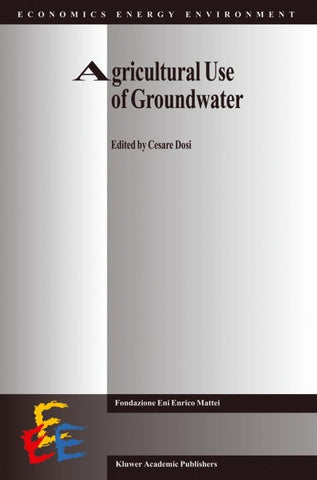 Agricultural Use of Groundwater