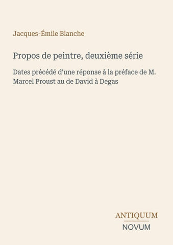 Propos de peintre, deuxième série