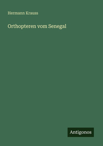 Orthopteren vom Senegal