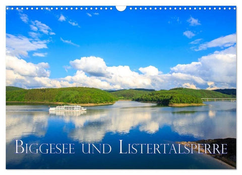 Biggesee und Listertalsperre (Wandkalender 2027 DIN A3 quer), CALVENDO Monatskalender