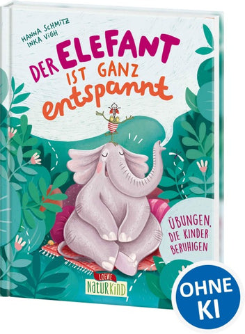 Der Elefant ist ganz entspannt
