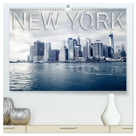 New York (hochwertiger Premium Wandkalender 2027 DIN A2 quer), Kunstdruck in Hochglanz