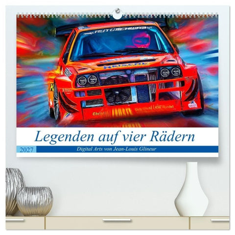 Legenden auf vier Rädern (hochwertiger Premium Wandkalender 2027 DIN A2 quer), Kunstdruck in Hochglanz