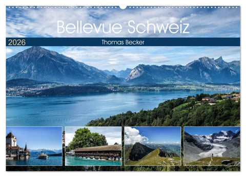 Bellevue Schweiz (Wandkalender 2026 DIN A2 quer), CALVENDO Monatskalender