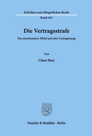 Die Vertragsstrafe.