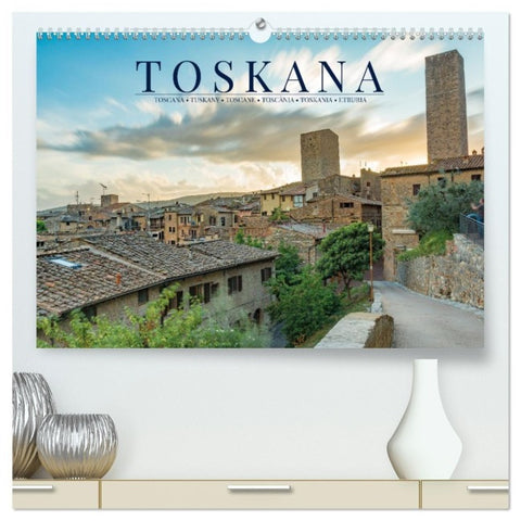 Motive der Toskana (hochwertiger Premium Wandkalender 2027 DIN A2 quer), Kunstdruck in Hochglanz