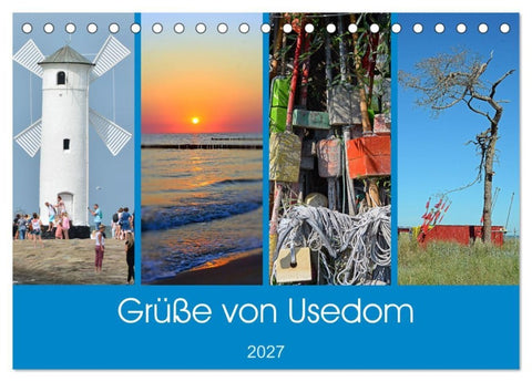 Grüße von Usedom (Tischkalender 2027 DIN A5 quer), CALVENDO Monatskalender
