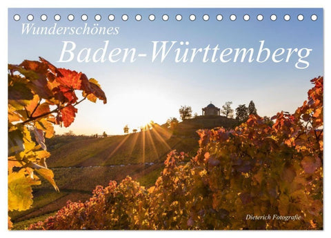 Wunderschönes Baden-Württemberg (Tischkalender 2027 DIN A5 quer), CALVENDO Monatskalender