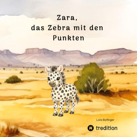 Zara, das Zebra mit den Punkten
