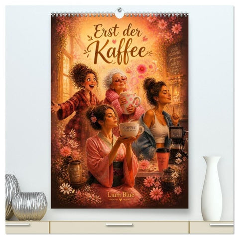 Erst der Kaffee (hochwertiger Premium Wandkalender 2027 DIN A2 hoch), Kunstdruck in Hochglanz