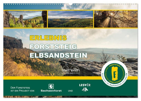 Erlebnis Forststeig Elbsandstein (Wandkalender 2027 DIN A2 quer), CALVENDO Monatskalender