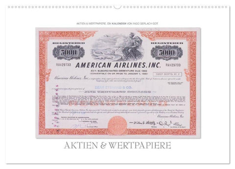 Aktien & Wertpapiere (Wandkalender 2027 DIN A2 quer), CALVENDO Monatskalender