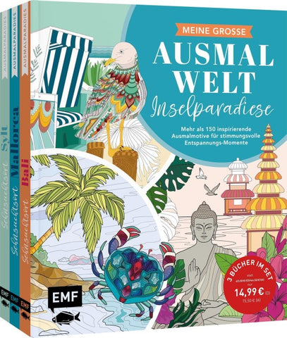 Meine große Ausmalwelt – Inselparadiese