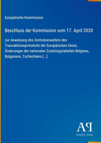 Beschluss der Kommission vom 17. April 2020