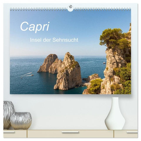 Capri, Insel der Sehnsucht (hochwertiger Premium Wandkalender 2027 DIN A2 quer), Kunstdruck in Hochglanz
