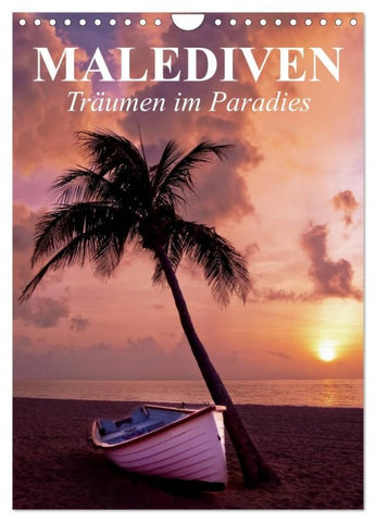 Malediven - Träumen im Paradies (Wandkalender 2027 DIN A4 hoch), CALVENDO Monatskalender